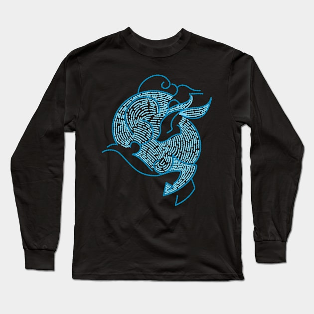 Genshin Impact Fanart - Ganyu Constelation Long Sleeve T-Shirt by Bruna Alexia Vieira